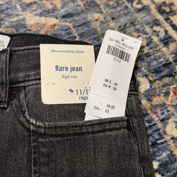 Abercrombie kids Abercrombie & fitch girls/youth/kids girls high rise flare jean - Picture 5 of 13